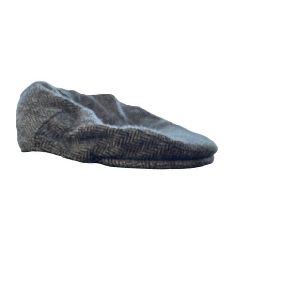 Charles Tyrwhitt 100% Pure Wool Gray Handwoven Newsboys Cap - Picture 5 of 7